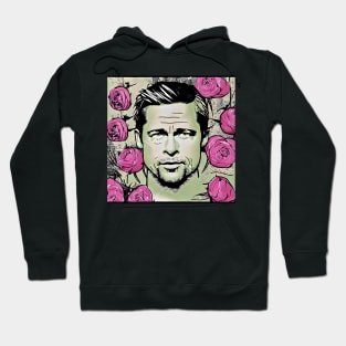 Face of Brad with roses Hoodie